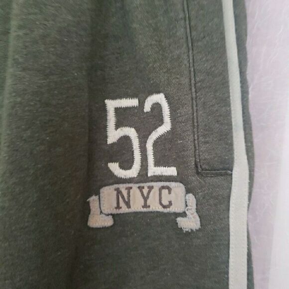 VTG Old Navy Womens Size S Sweatpants Green W/White Side Stripe Warm Up 52 NYC - Picture 4 of 13